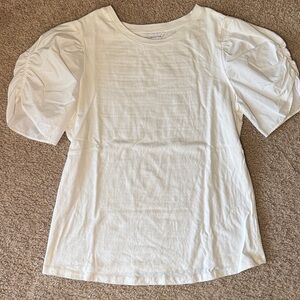 Liz Claiborne Cream Puff Sleeve Top